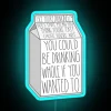 Vintage Retro Neon Sign Drink Up Every Moment of Life