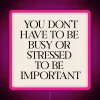 Stress Less, Still Important with Vibrant RGB Neon Sign Display