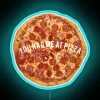Pizza lover's delight in vibrant RGB neon signage for home decor