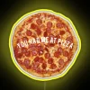 Eye-Catching RGB Neon Sign Perfectly Displaying Your Favorite Pizza Love Inside