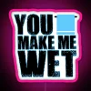 Customizable RGB neon sign with vibrant, eye-catching display technology.