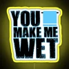 Illuminated Personalized Wet Your Whiskers RGB Color Changing Neon Sign