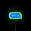 Neon LED Wall Sign with Customizable Color Options Available