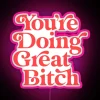 RGB neon motivational wall art inspirational quote room decor statement.