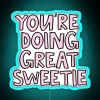Neon Words of Affirmation Sweetheart Love Sign with Colorful RGB Lighting
