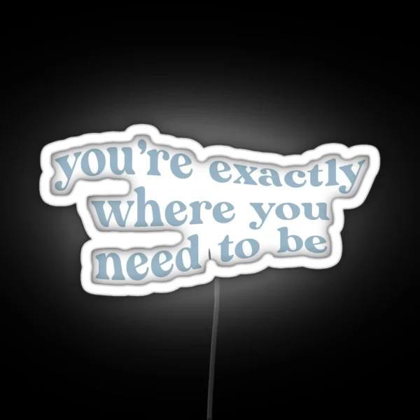 You Re Exactly Where You Need To Be RGB Neon Sign