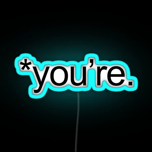 You Re Grammar RGB Neon Sign