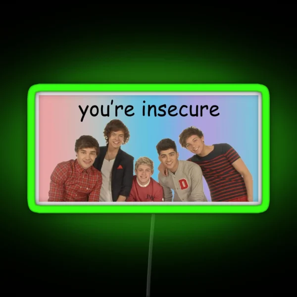You Re Insecure Bumper Led RGB Neon Sign