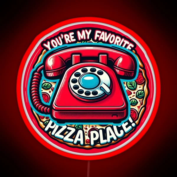 You Re My Favorite Pizza Place RGB Neon Sign