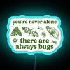 Embracing imperfection with quirky companionship bug friends neon decor sign