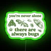 RGB Neon Bug Sign Home Decor Whimsy Unplugged Ambiance