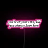 Customizable Midnights album quote YOYOK inspired RGB neon art display