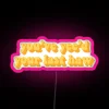 Customizable RGB Neon Sign with Personalized Message and Color Options