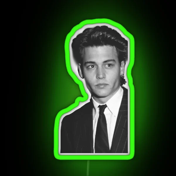 Young Johnny Depp 3 RGB Neon Sign