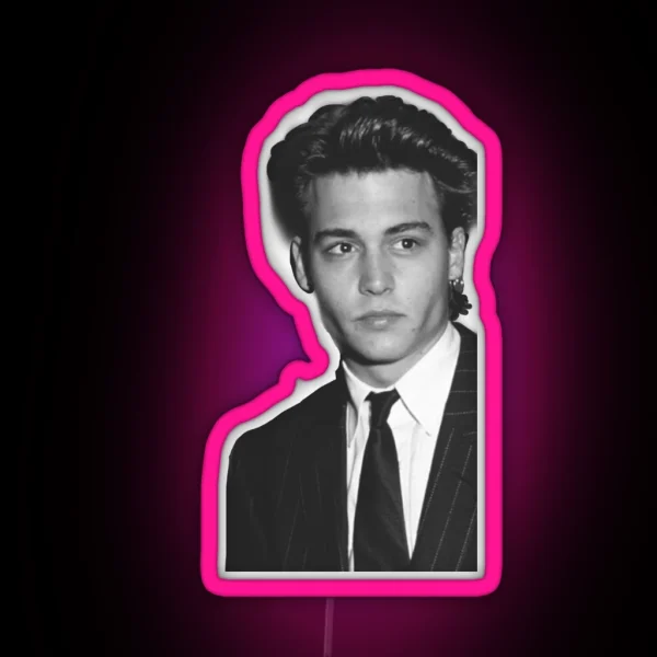 Young Johnny Depp 3 RGB Neon Sign