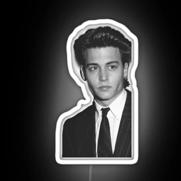 Young Johnny Depp 3 RGB Neon Sign