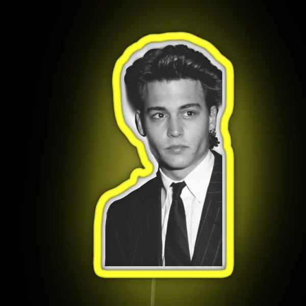 Young Johnny Depp 3 RGB Neon Sign