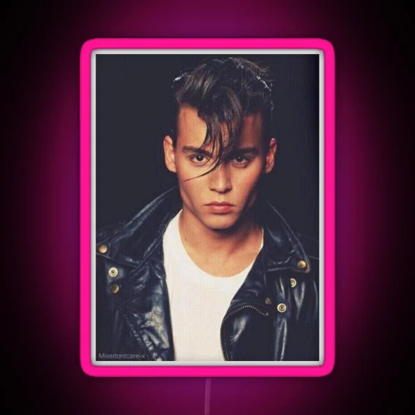 Young Johnny Depp RGB Neon Sign