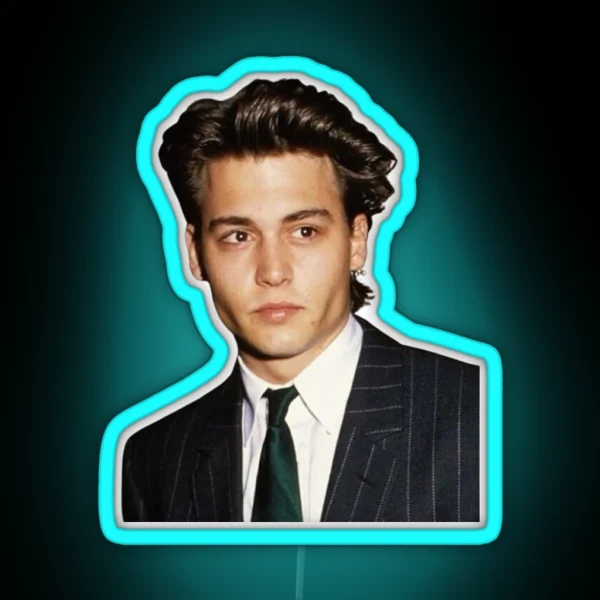 Young Johnny Depp RGB Neon Sign