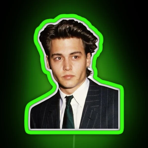 Young Johnny Depp RGB Neon Sign
