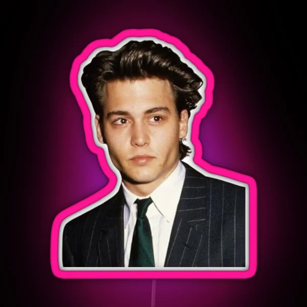 Young Johnny Depp RGB Neon Sign