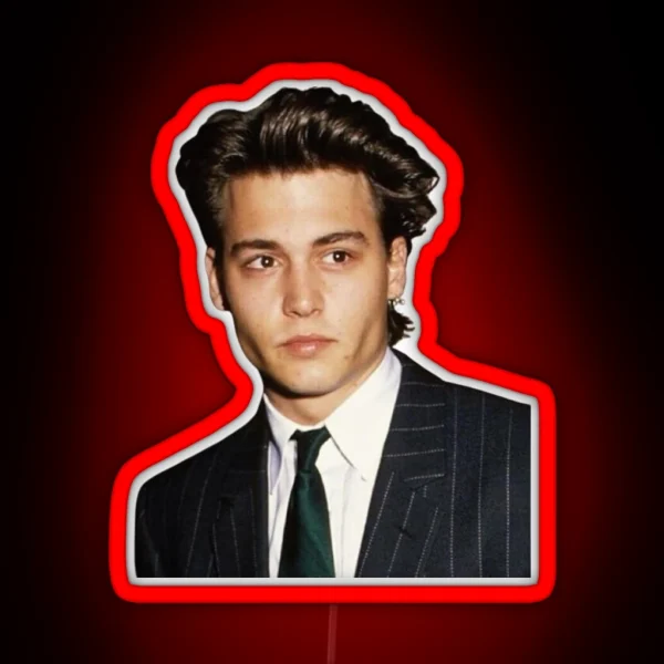 Young Johnny Depp RGB Neon Sign