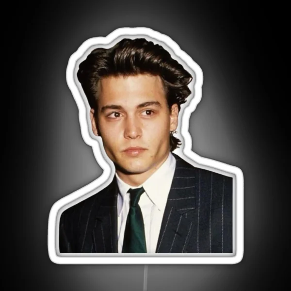 Young Johnny Depp RGB Neon Sign