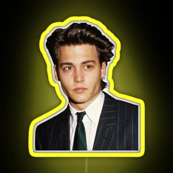 Young Johnny Depp RGB Neon Sign