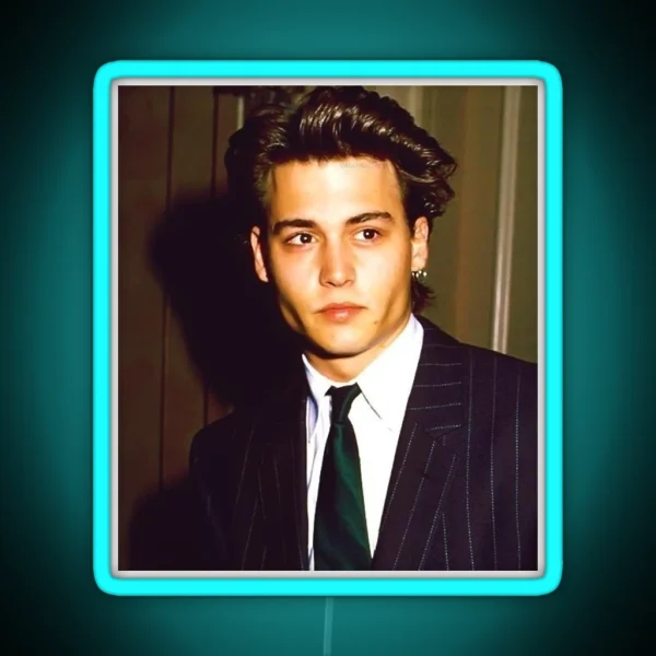 Young Johnny Depp RGB Neon Sign