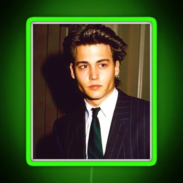 Young Johnny Depp RGB Neon Sign