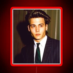 Young Johnny Depp RGB Neon Sign