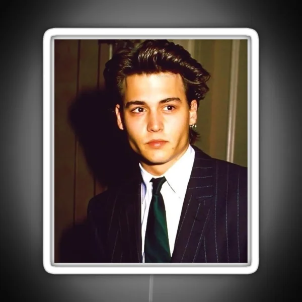 Young Johnny Depp RGB Neon Sign
