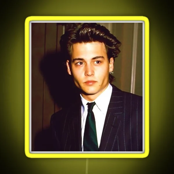 Young Johnny Depp RGB Neon Sign