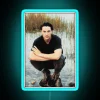 Neon Glow Quote Wall Sign Featuring Keanu Reeves Iconic Face
