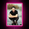 Vibrant Keanu Reeves-inspired RGB LED Neon Art Canvas Sign Lighting Display