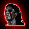 Vibrant Neon Sign featuring Young Thug's Slime Season 3 artwork