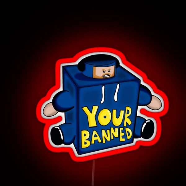 Your Banned Caseoh RGB Neon Sign