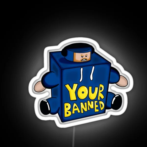 Your Banned Caseoh RGB Neon Sign