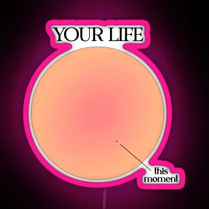 Your Life Vs This Moment Visualization RGB Neon Sign