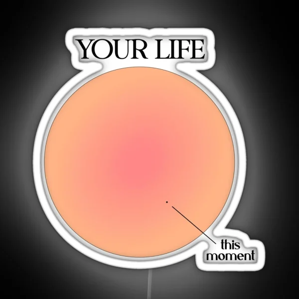 Your Life Vs This Moment Visualization RGB Neon Sign