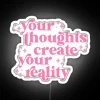 Mindful energy and positivity with vibrant color-changing LED sign display