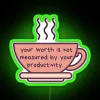 Empowering Home Decor with Inspirational RGB Neon Sign Quotes Lighting