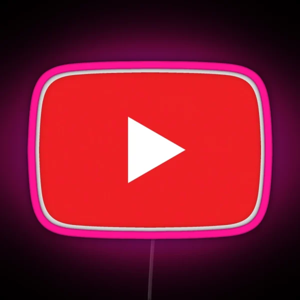 Youtube Button RGB Neon Sign