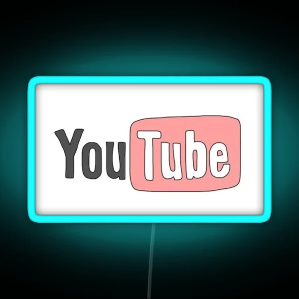 Youtube Logo Led RGB Neon Sign