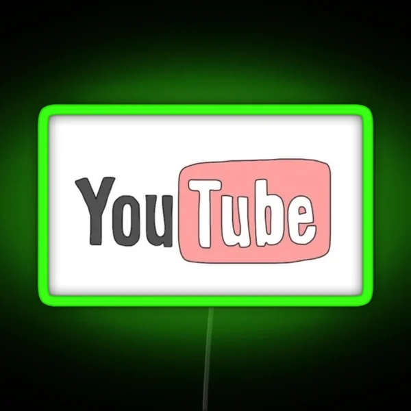 Youtube Logo Led RGB Neon Sign