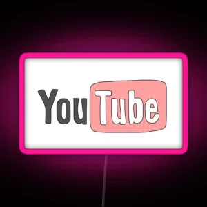 Youtube Logo Led RGB Neon Sign