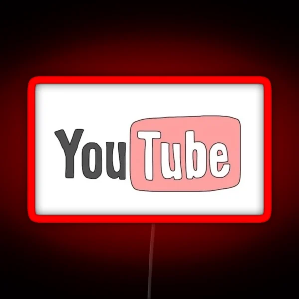 Youtube Logo Led RGB Neon Sign