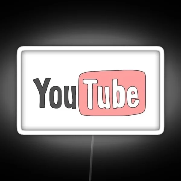 Youtube Logo Led RGB Neon Sign