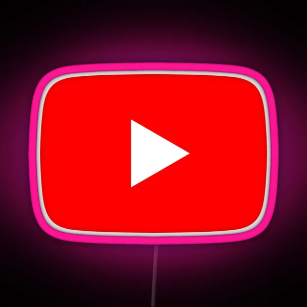 Youtube Logo RGB Neon Sign