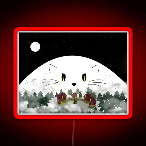 Yule Cat RGB Neon Sign